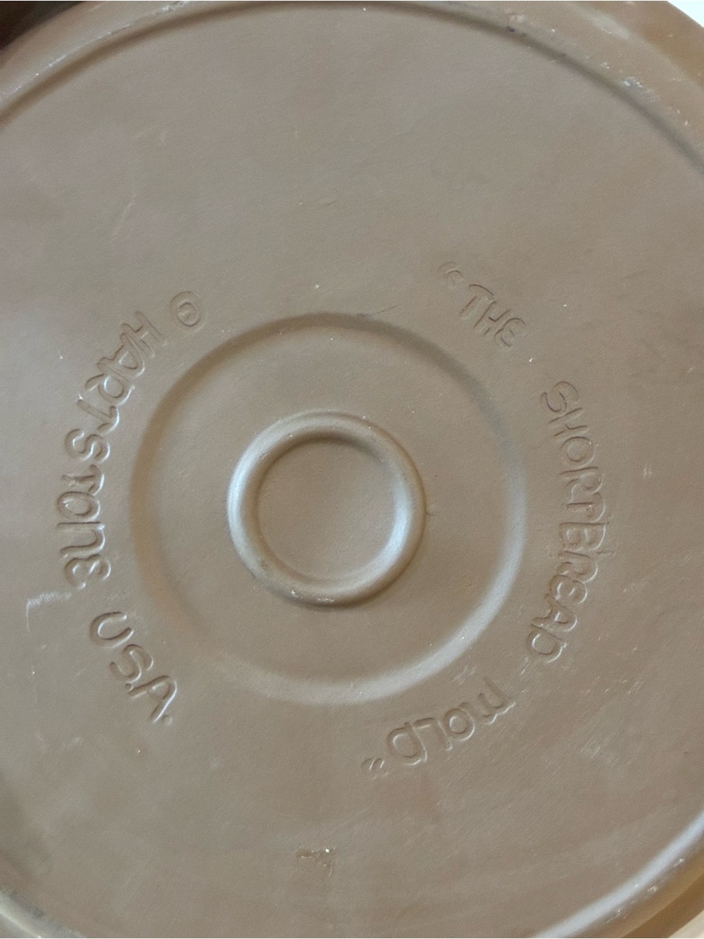 Vintage Hartstone USA Shortbread Mold Hearts Tulips Stoneware Baking Mold - Picture 4 of 6
